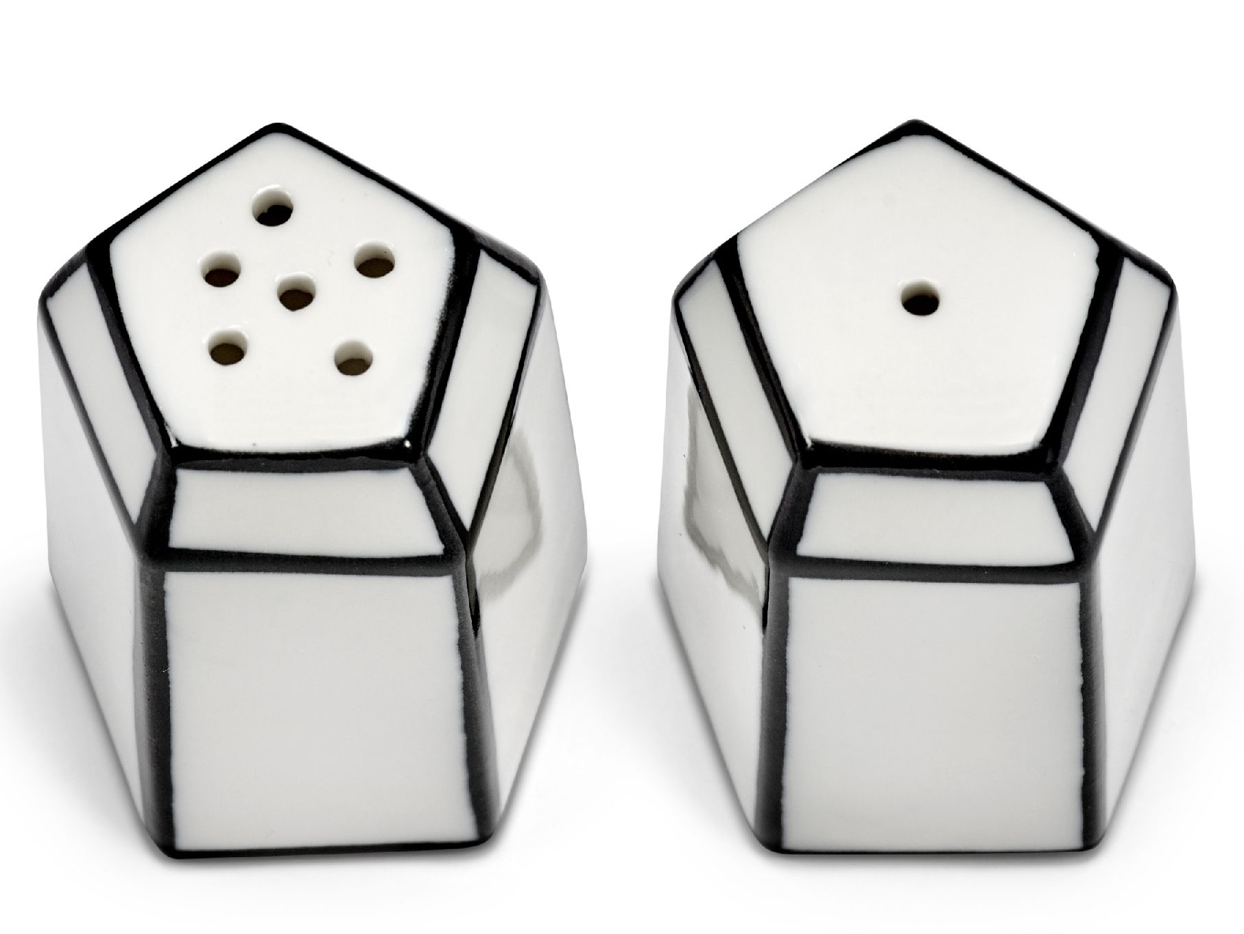 Salz & Pfeffer Streuer Set Weiß/Schwarz Carte Blanche Serax