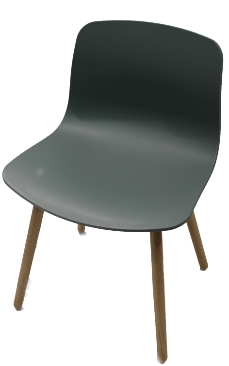 About a Chair AAC12 / AAC 12 Chair Stuhl WOOD BASE / SITZSCHALE SCHWARZ Hay MÄNGELEXEMPLAR      