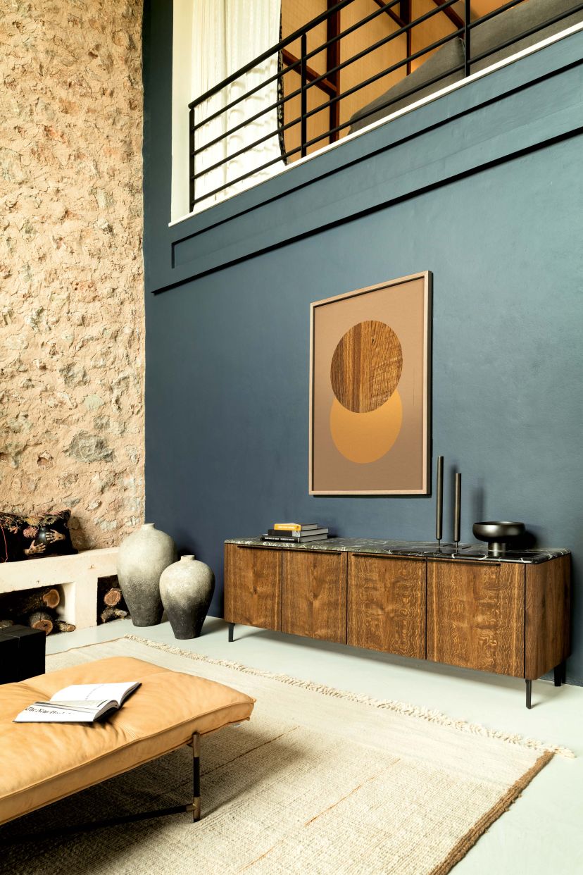 BC 11 Basket Sideboard 4-türig Eiche geräuchert - Verde Lepanto Janua