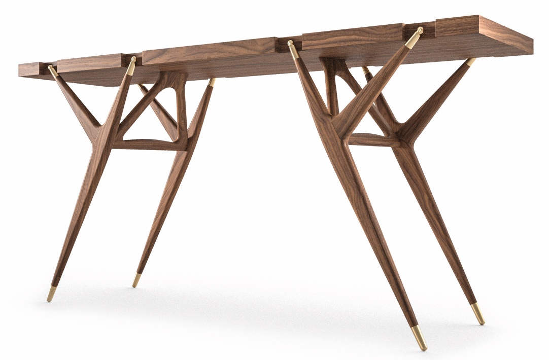 819 PA´1947 Konsolentisch Amerikanischer Nussbaum Cassina