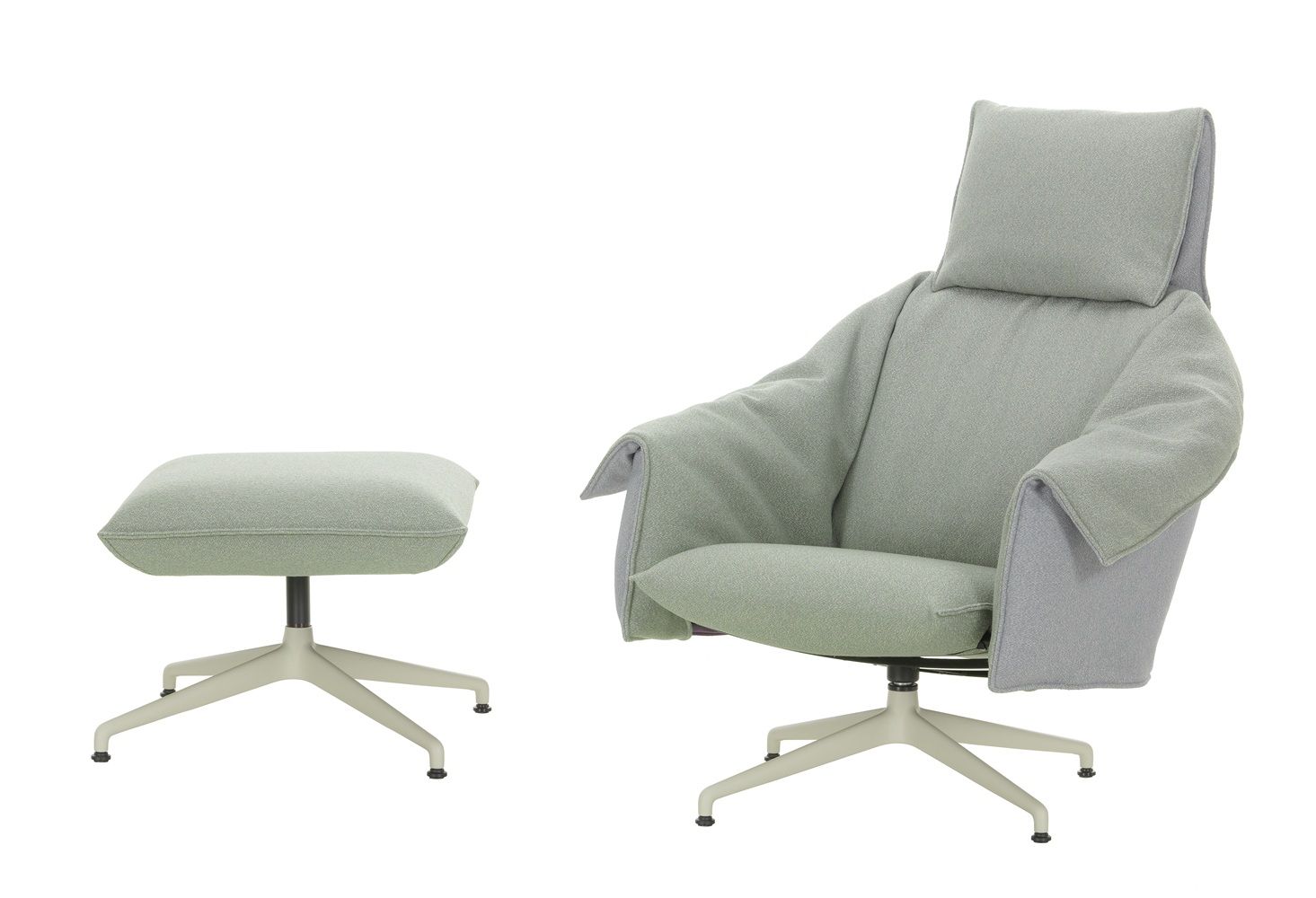 Bascule Highback Sessel mit Ottoman Vitra