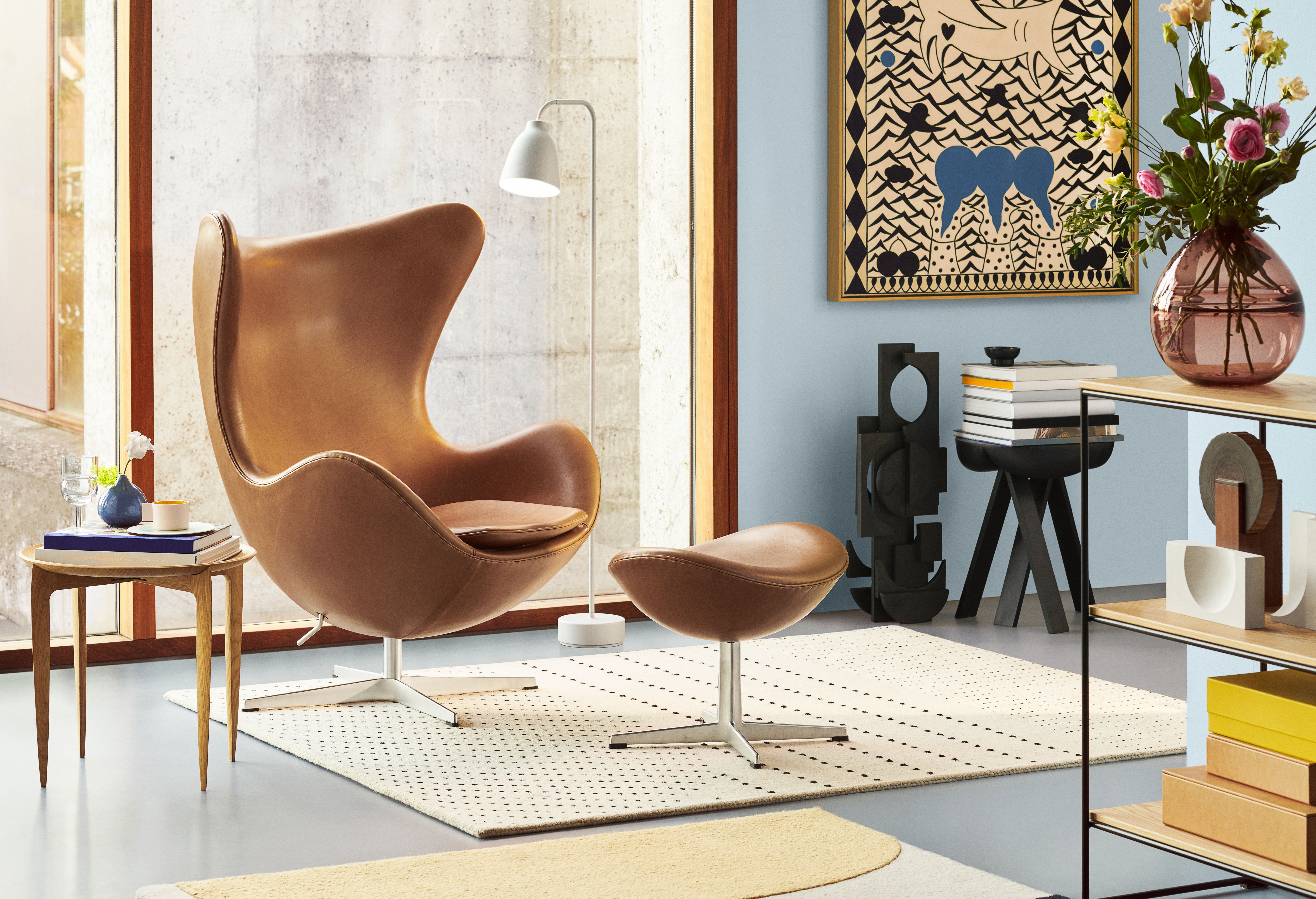Das Ei / Egg Chair Hocker Fritz Hansen
