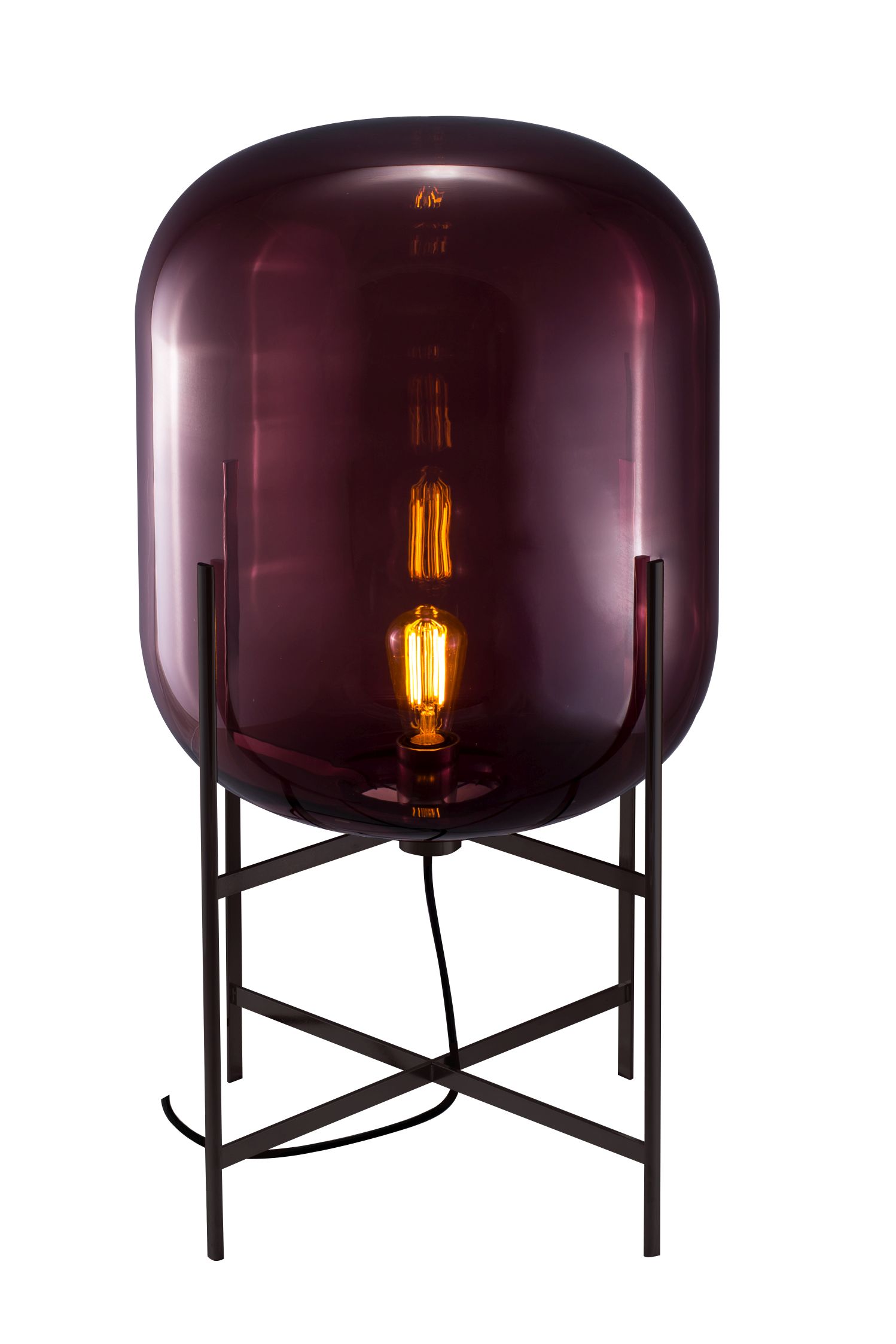 Oda Medium Stehleuchte aubergine Pulpo