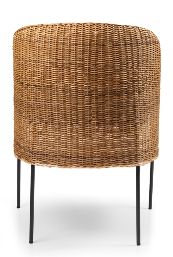 Caribe Natural Dining Chair Stuhl Outdoor ames Rohes Naturmaterial / Schwarz