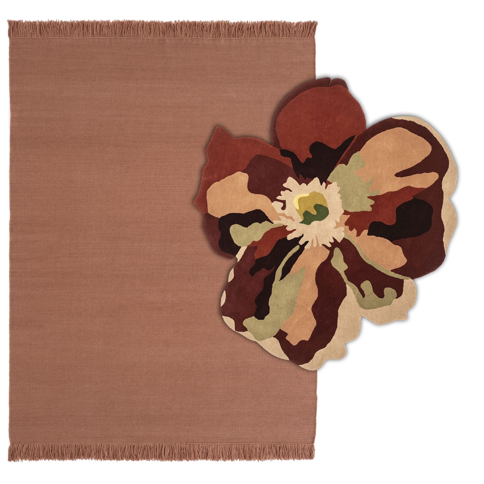 Flora Bloom 2 Teppich 170x150 cm Nanimarquina