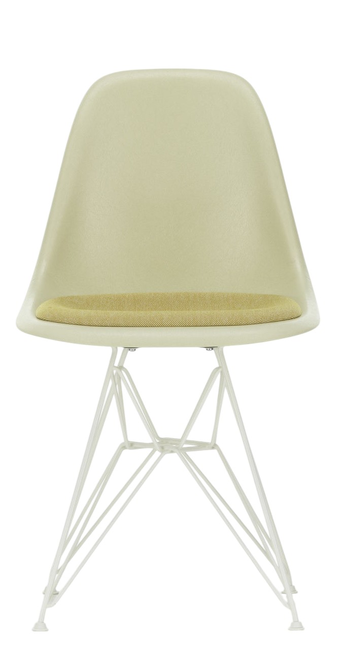 Eames Fiberglass Chair DSR Stuhl mit Sitzpolster Vitra