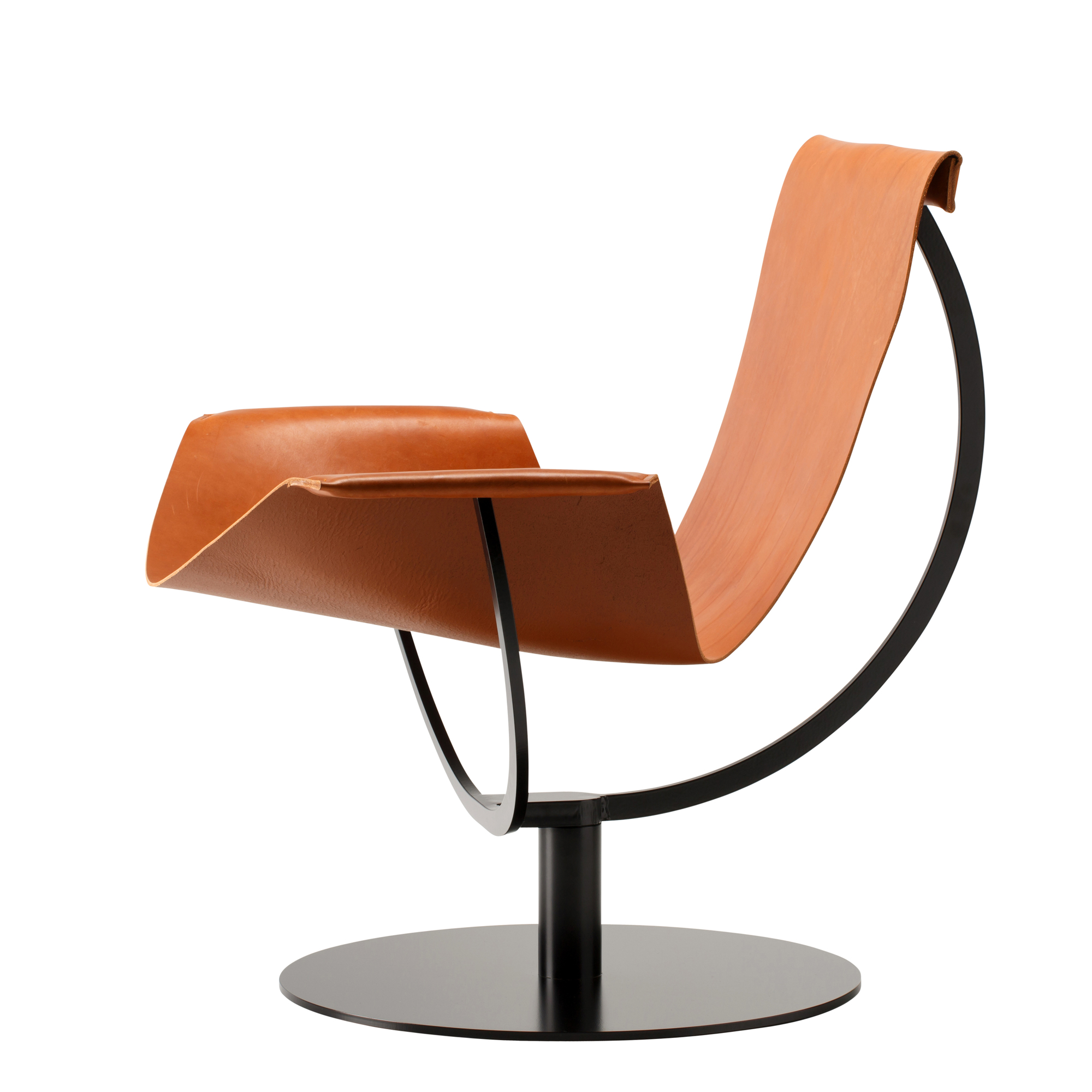 Arch Chair Sessel Kernleder schwarz Favius