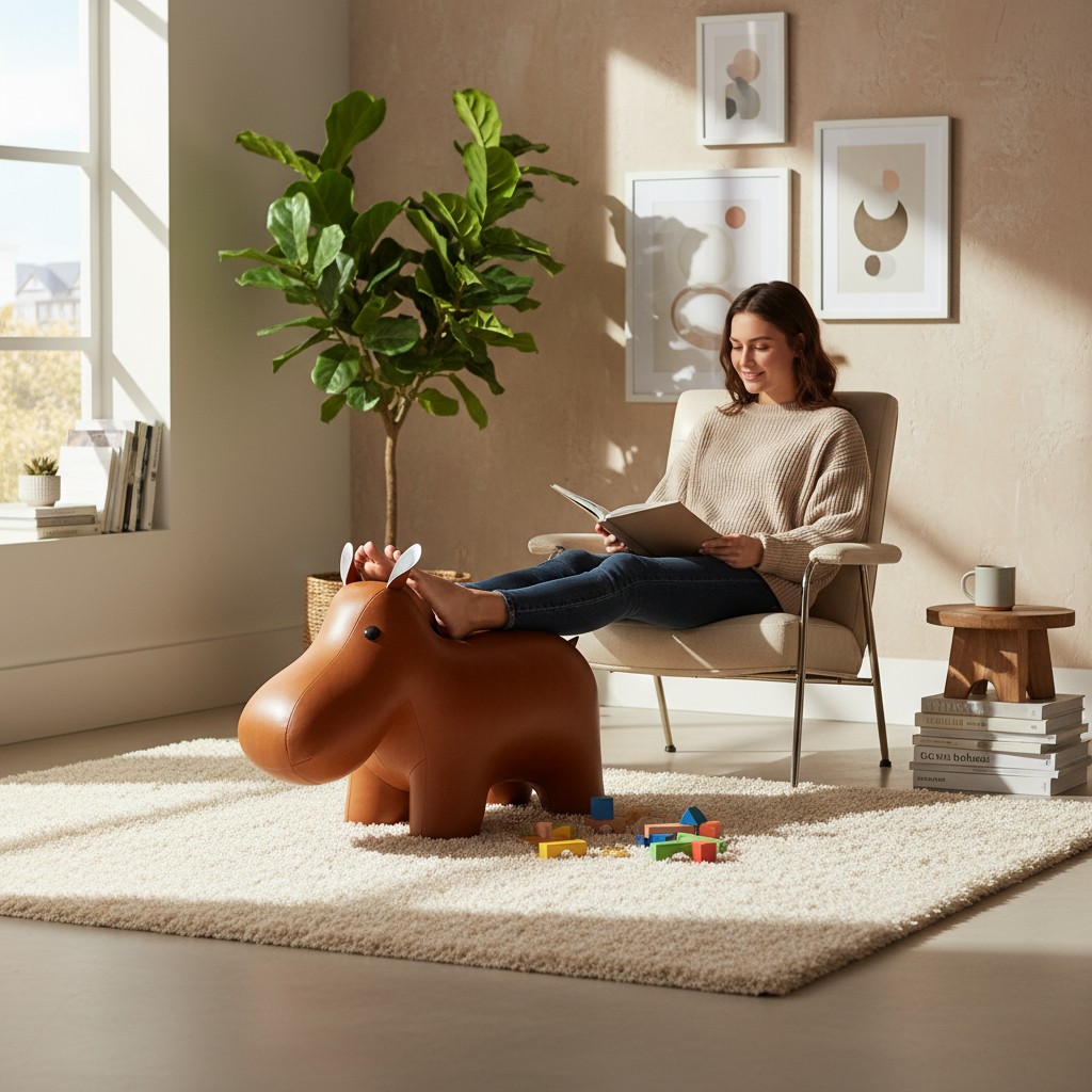 Ledertier XXL Hippo Züny