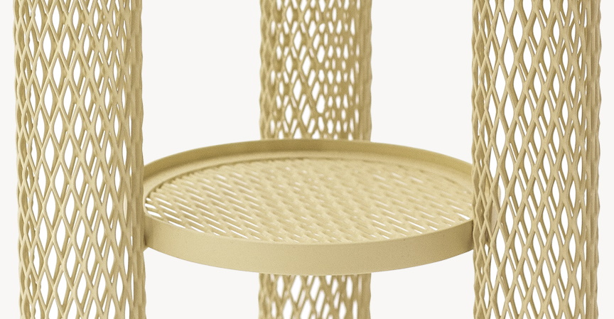Net Beistelltisch klein perlweiß Moroso