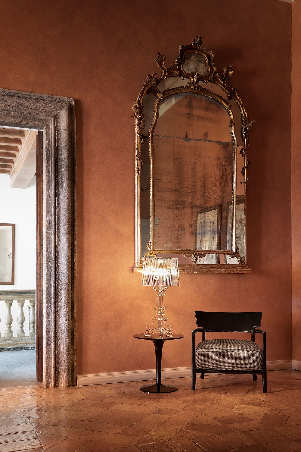 Bourgie Tischleuchte Glasklar Dimmbar Kartell