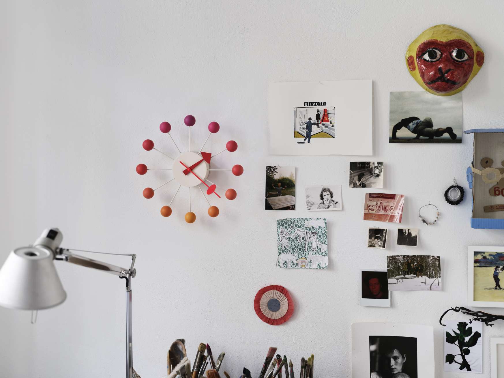 Ball Clock Wanduhr Sunset Vitra LIMITED EDITION 