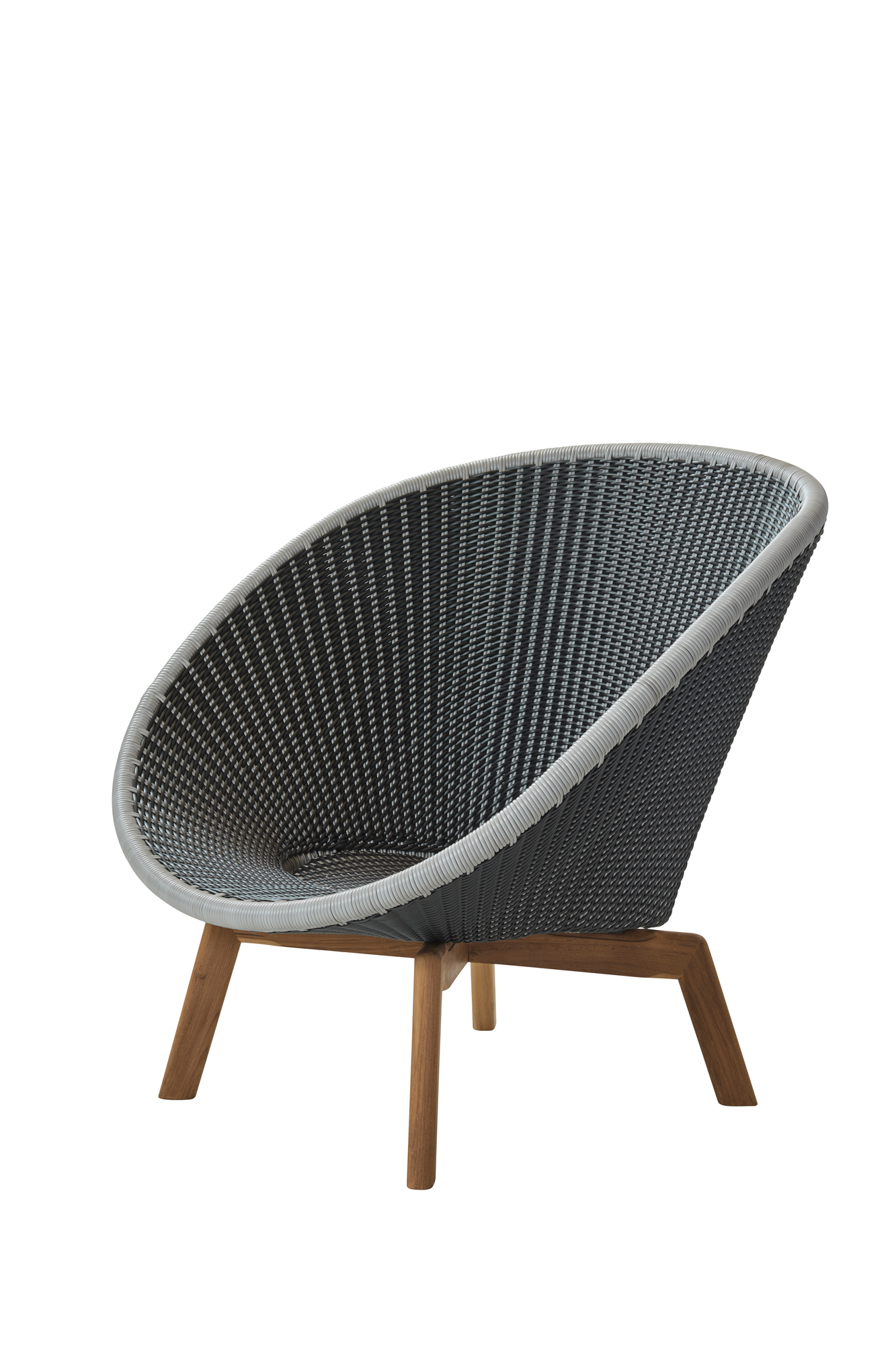 Peacock Outdoor Loungesessel Faser Cane-Line grau