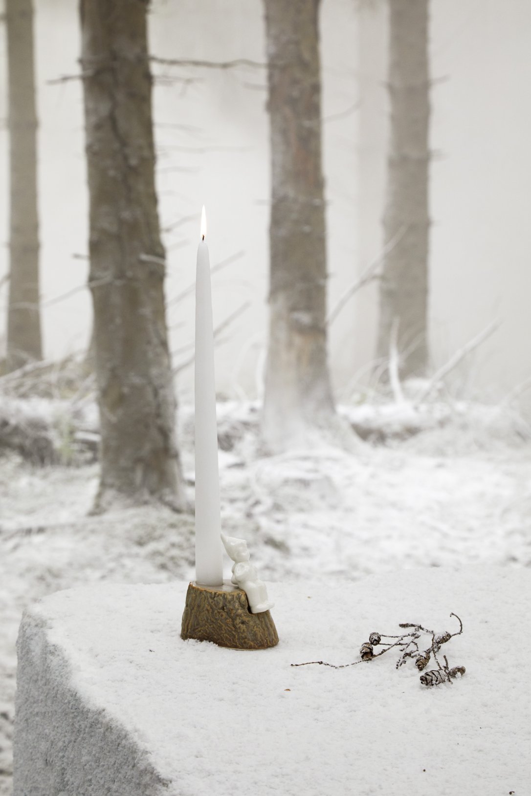 Christmas Tales Julerejse Kerzenhalter H 9,5 cm Kähler EINZELSTÜCK