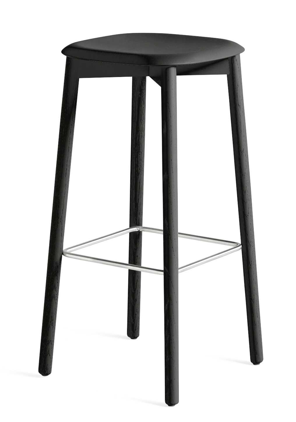 Soft Edge 82 High Barhocker Hay Eiche schwarz gebeizt Soft Edge 82 High Barhocker Hay Eiche schwarz gebeizt