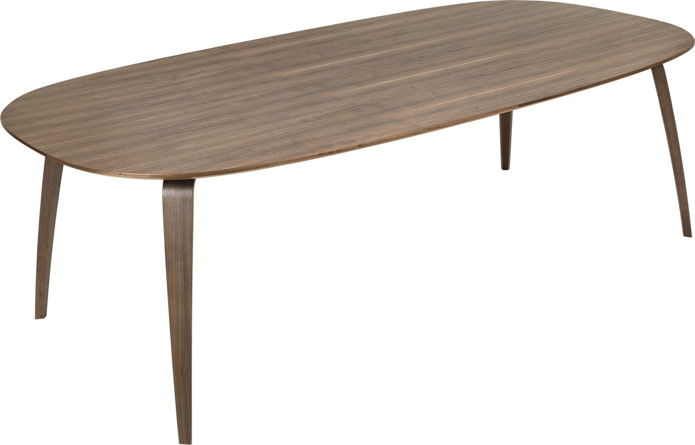 GUBI Dining Table Esstisch Tischplatte elliptisch Walnuss NUR TISCHPLATTE Gubi AUSSTELLUNGSSTÜCK