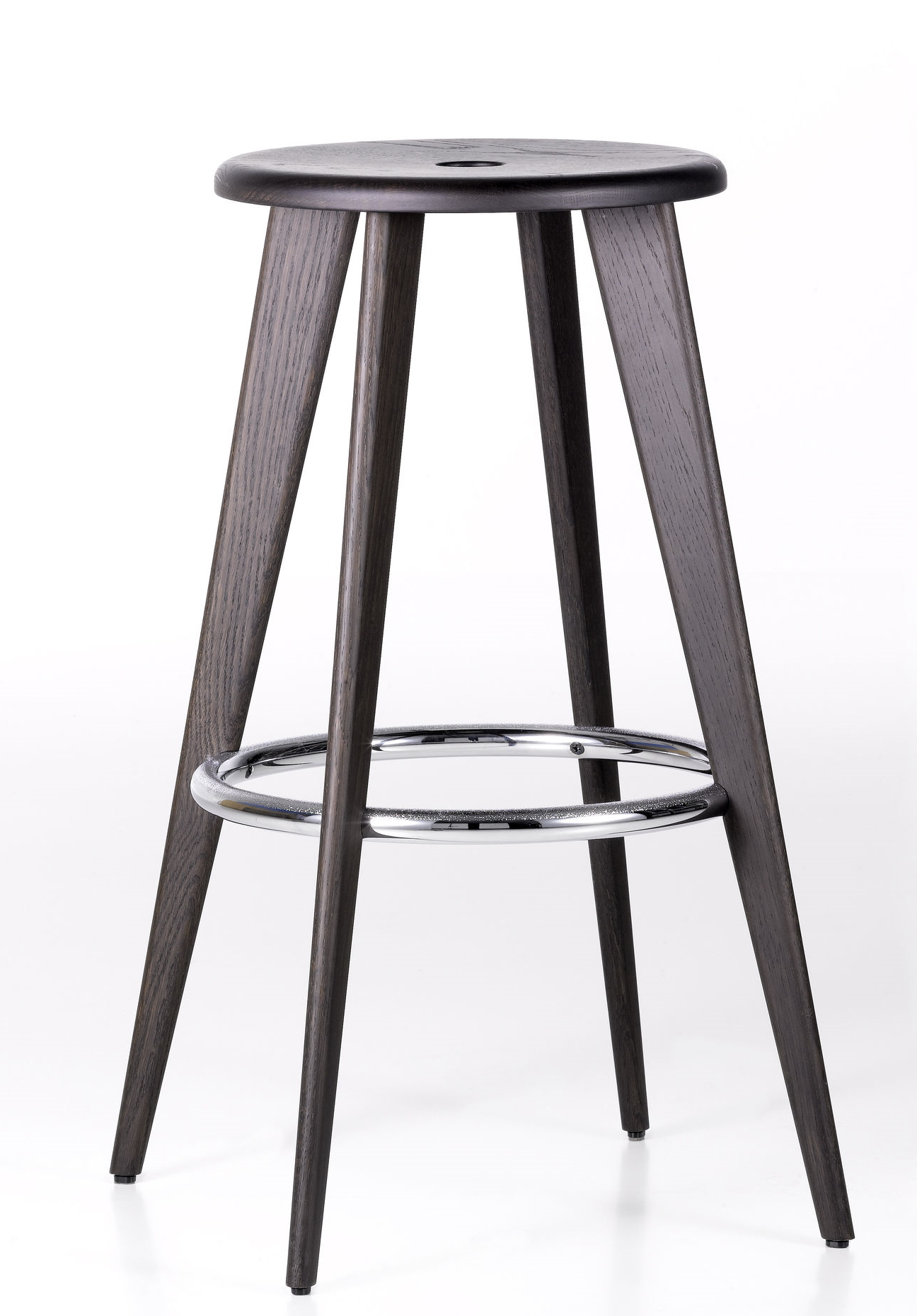Tabouret Haut Barhocker Vitra Eiche dunkel