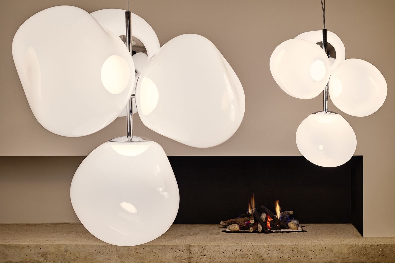 Melt Small Chandelier Pendelleuchte Gold Tom Dixon