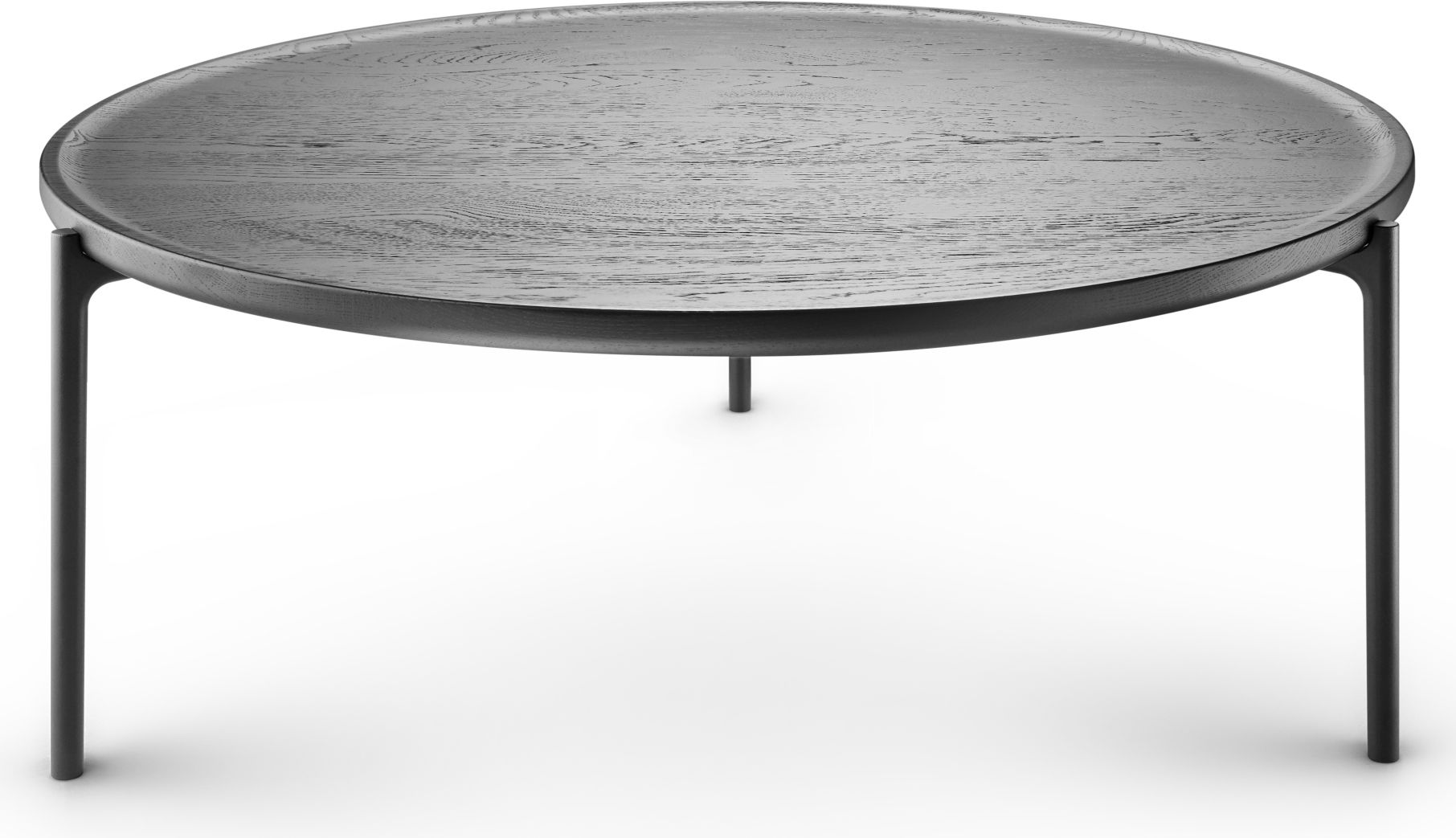 Savoye Tisch Eiche rund - schwarz ø 90 x H 35 cm Eva Solo