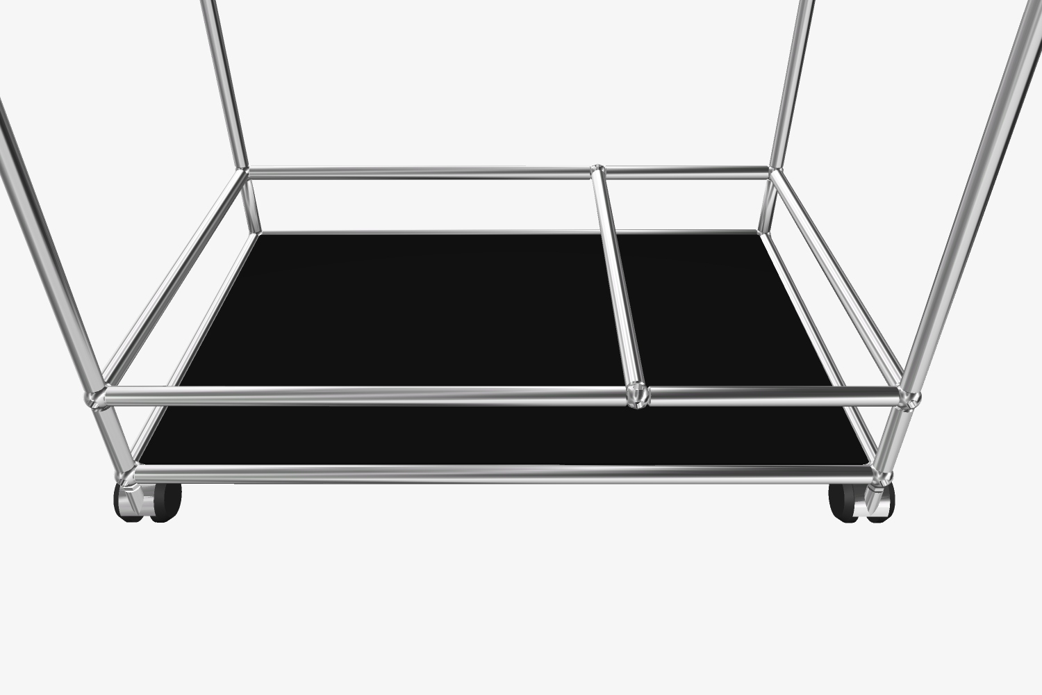USM Haller Barwagen / Servierwagen für Flaschenschwarz