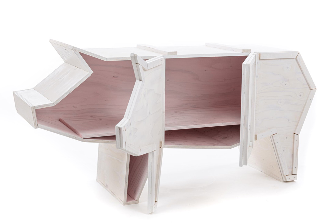 Sending Animals 2.0 Pig Schrank weiß Seletti