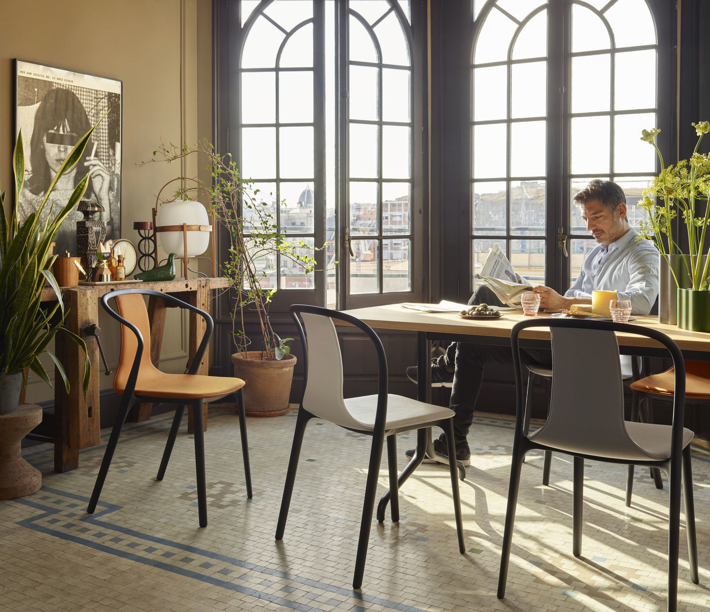 Belleville Chair Wood Stuhl Vitra