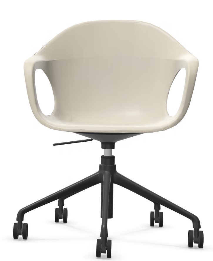 Elephantino Sessel Fünfstern Gestell mit Rollen Kristalia