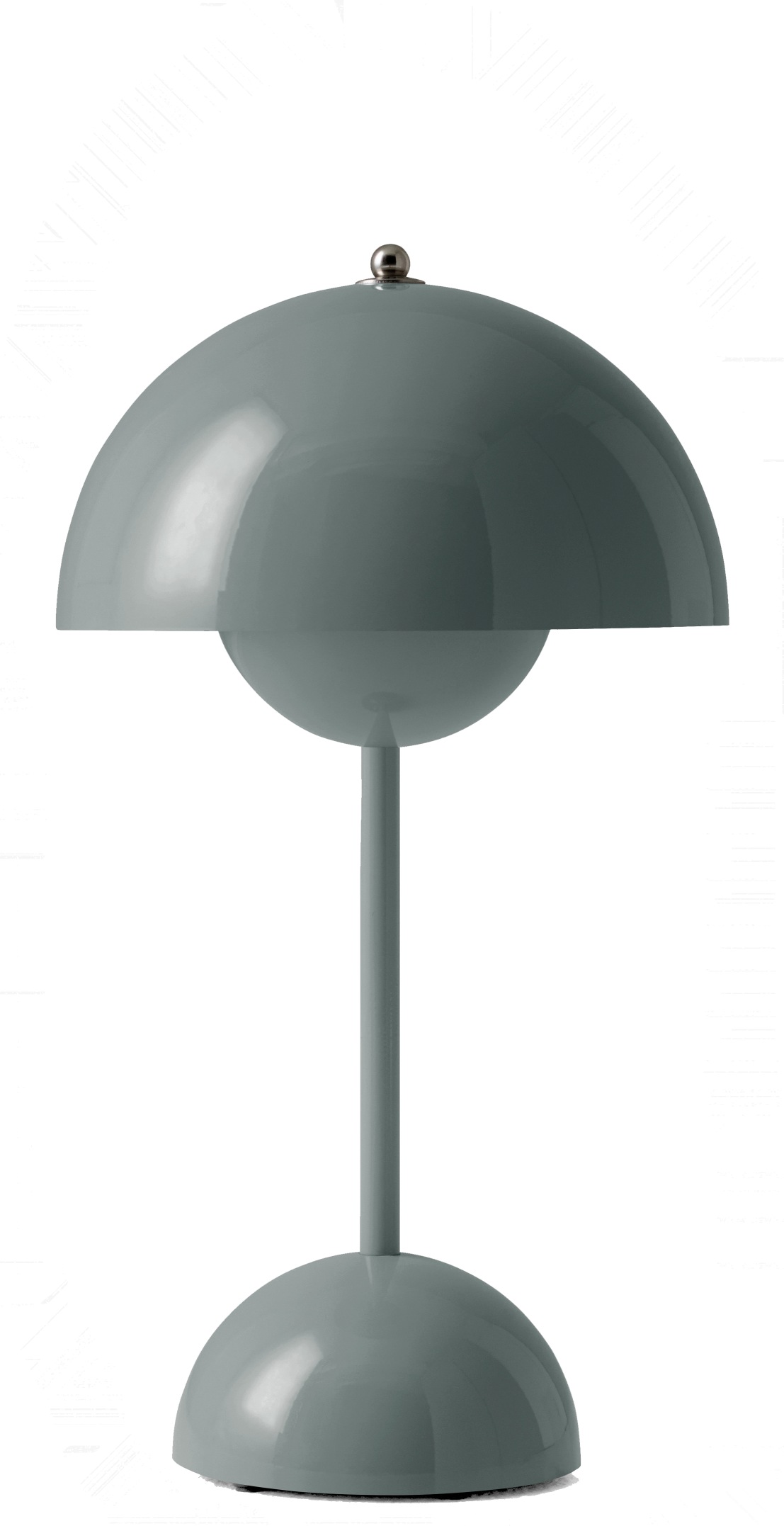 Flowerpot VP9 Portable Akkuleuchte / Tischleuchte mit USB STONE BLUE AndTradition EINZELSTÜCK