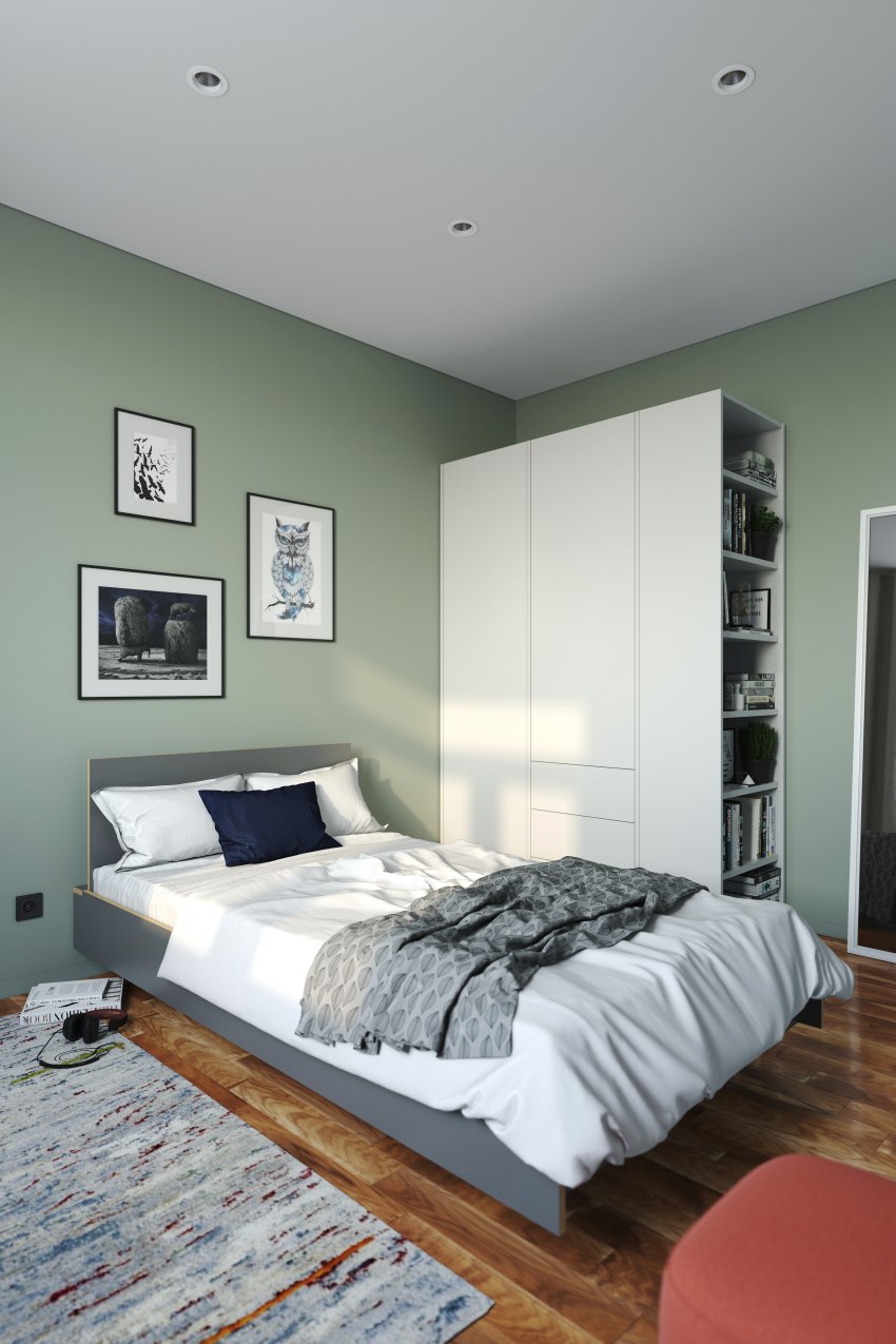 MODULAR PLUS Schrank Kombination mit Anbauregal rechts und 3 Schubkästen Müller Möbelwerkstätten