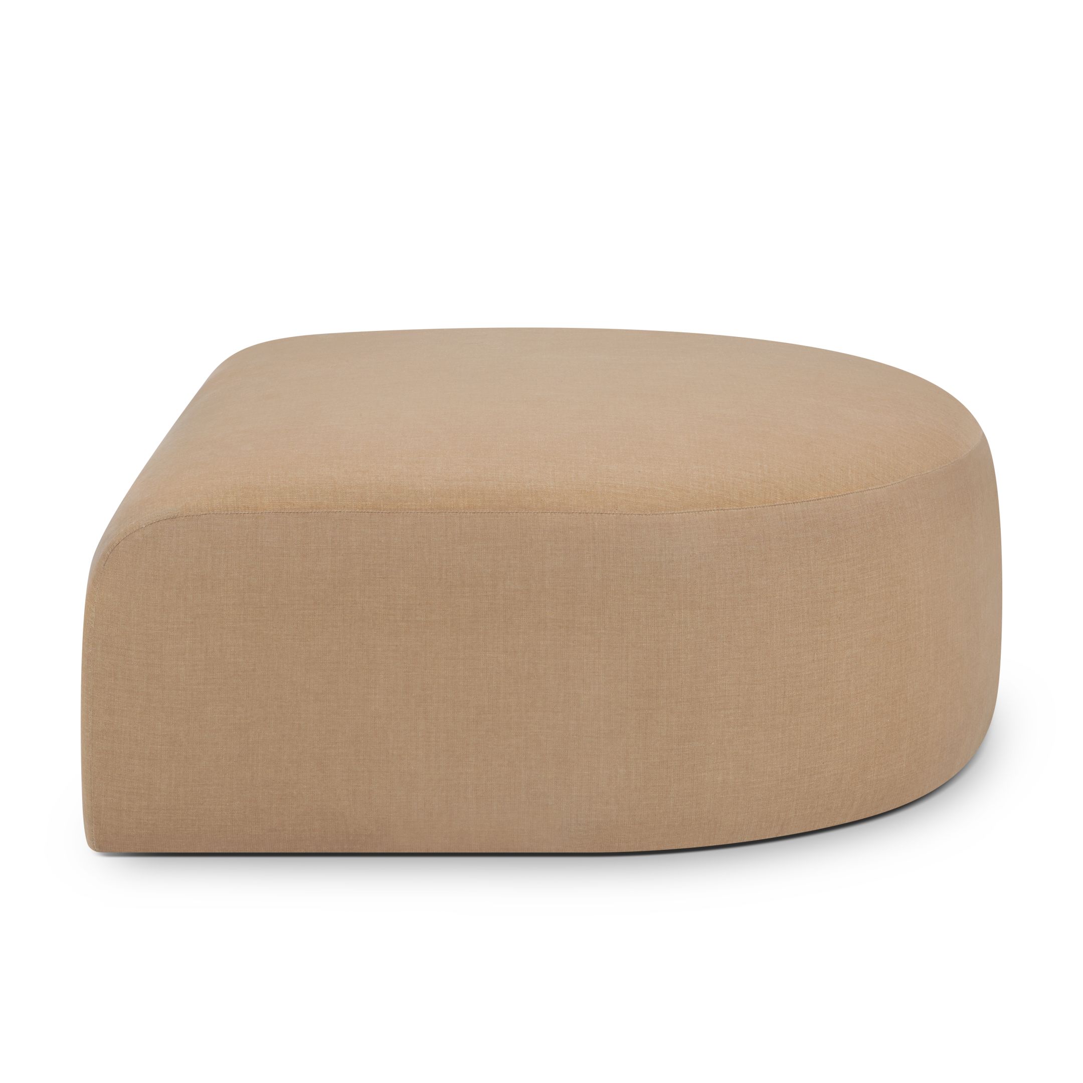 Bulky halbrunder Hocker Light Sepia Ethnicraft