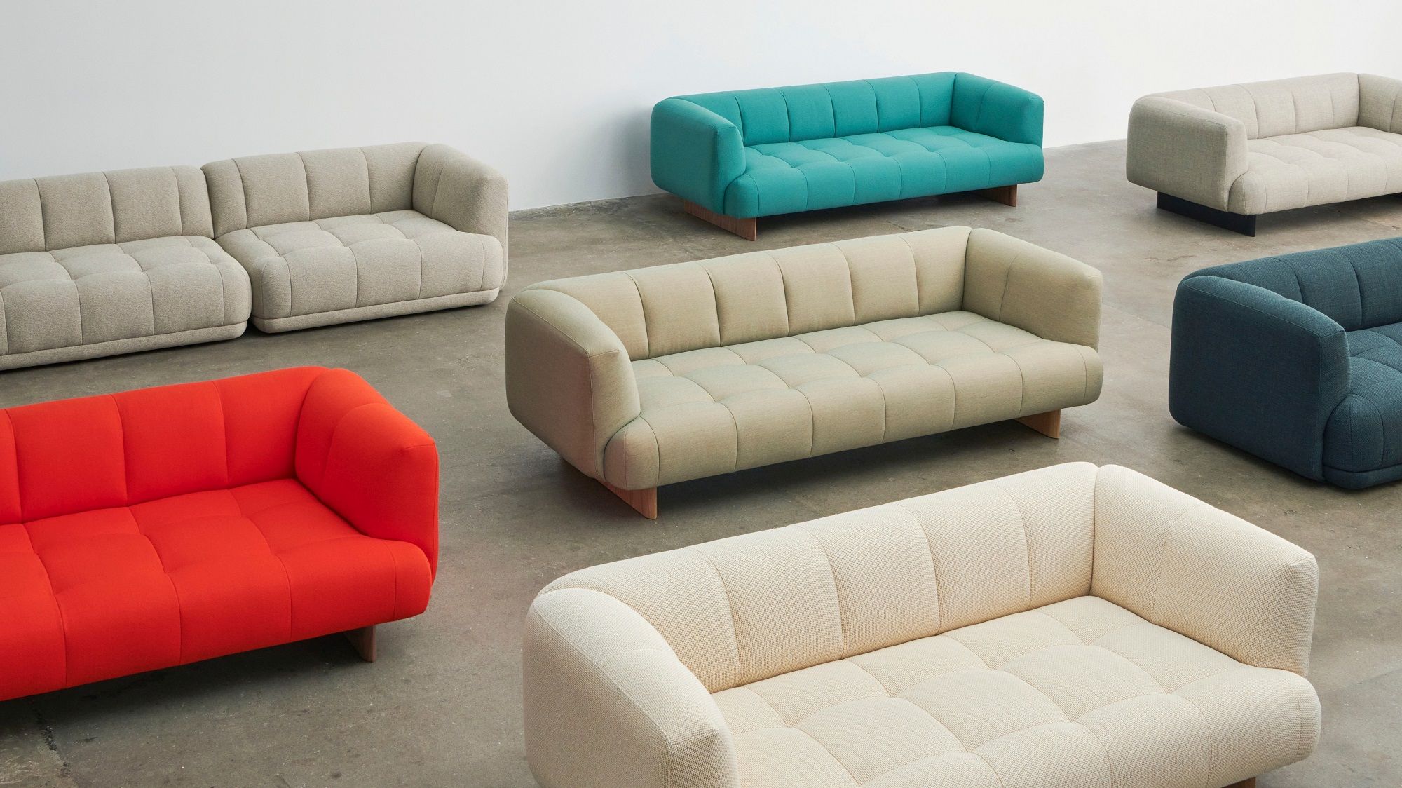 Quilton Lift Sofa 2-Sitzer Hay