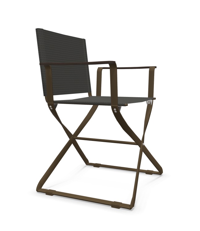 Ciak Outdoor Regiestuhl Mattbraun Emu EINZELSTÜCK