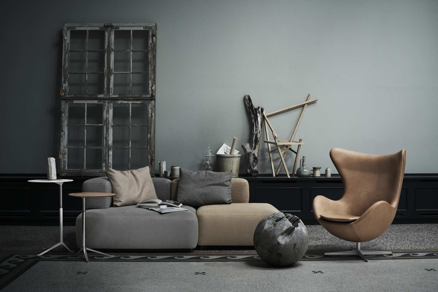 Alphabet 2-Sitzer Sofa Armlehne Links Fritz Hansen