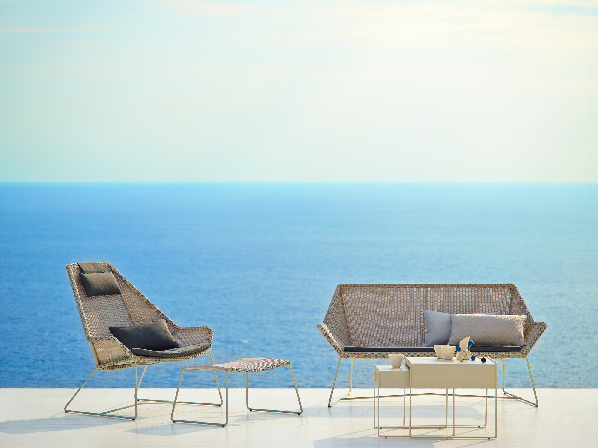 Breeze Outdoor Hocker Cane-Line