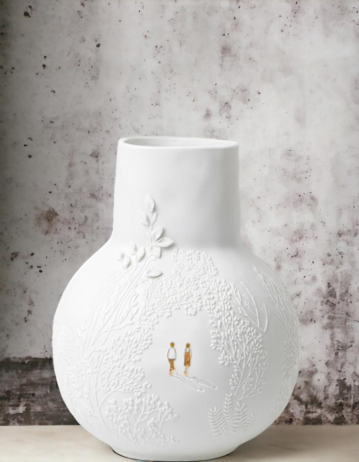 BG dankbar Vase Parkspaziergang Räder
