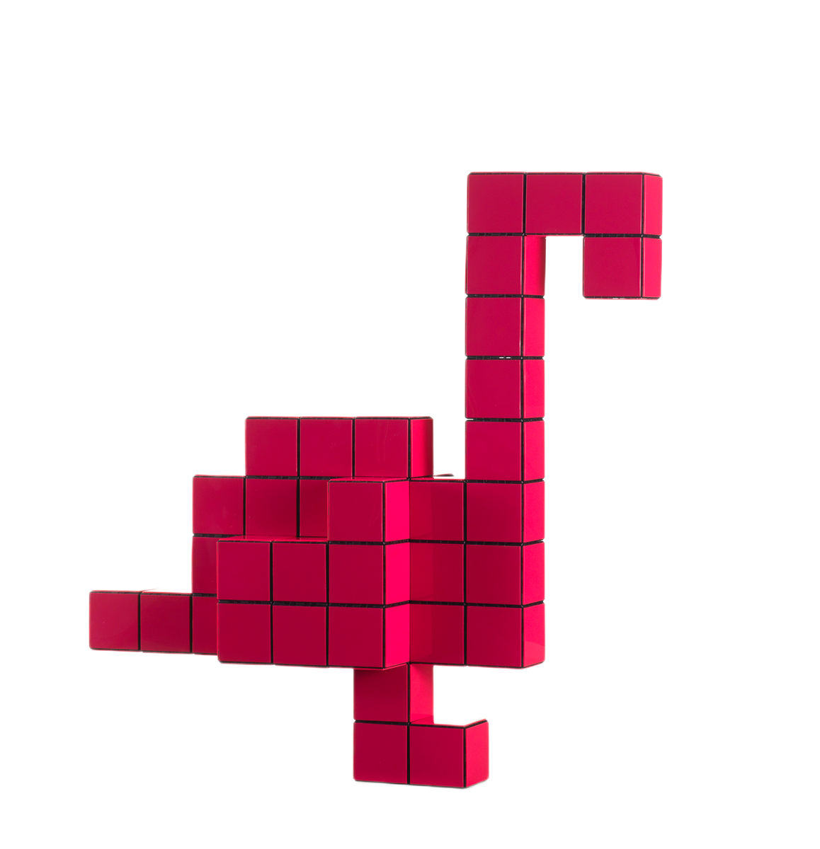 Panton Cubes Flamingo Duoton Skulptur / Tierfigur Vitra