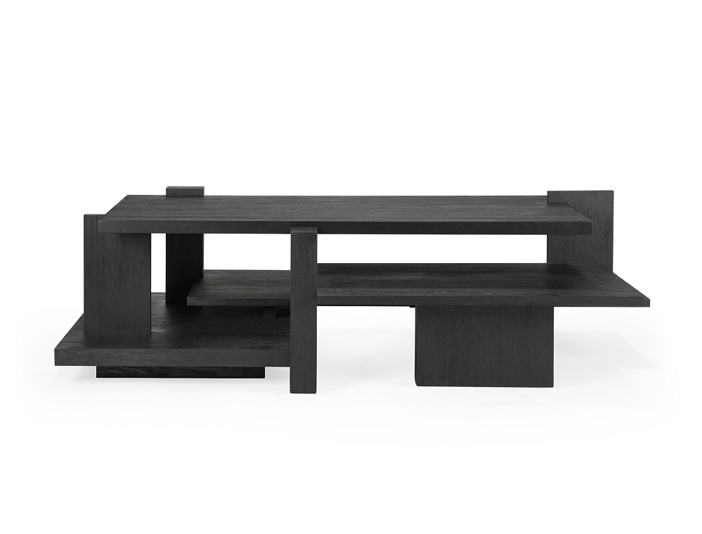 Teak Abstract Coffee table Couchtisch Schwarz Ethnicraft