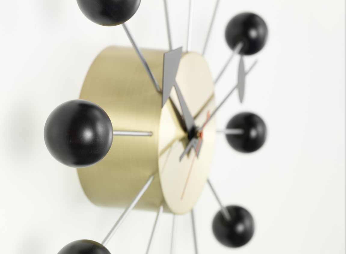 Ball Clock Wanduhr - schwarz Vitra