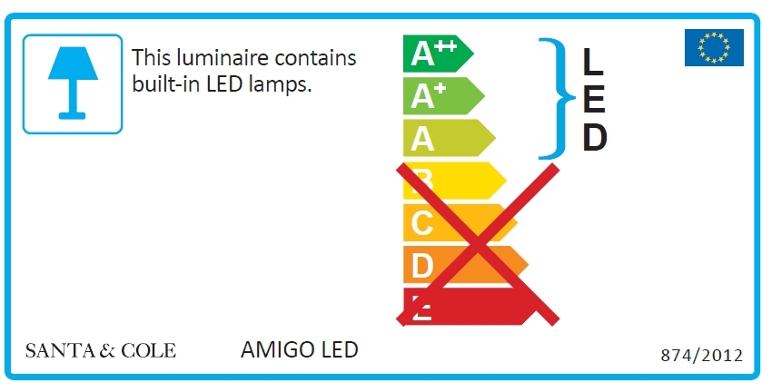 Amigo Outdoor LED Deckenleuchte Santa & Cole