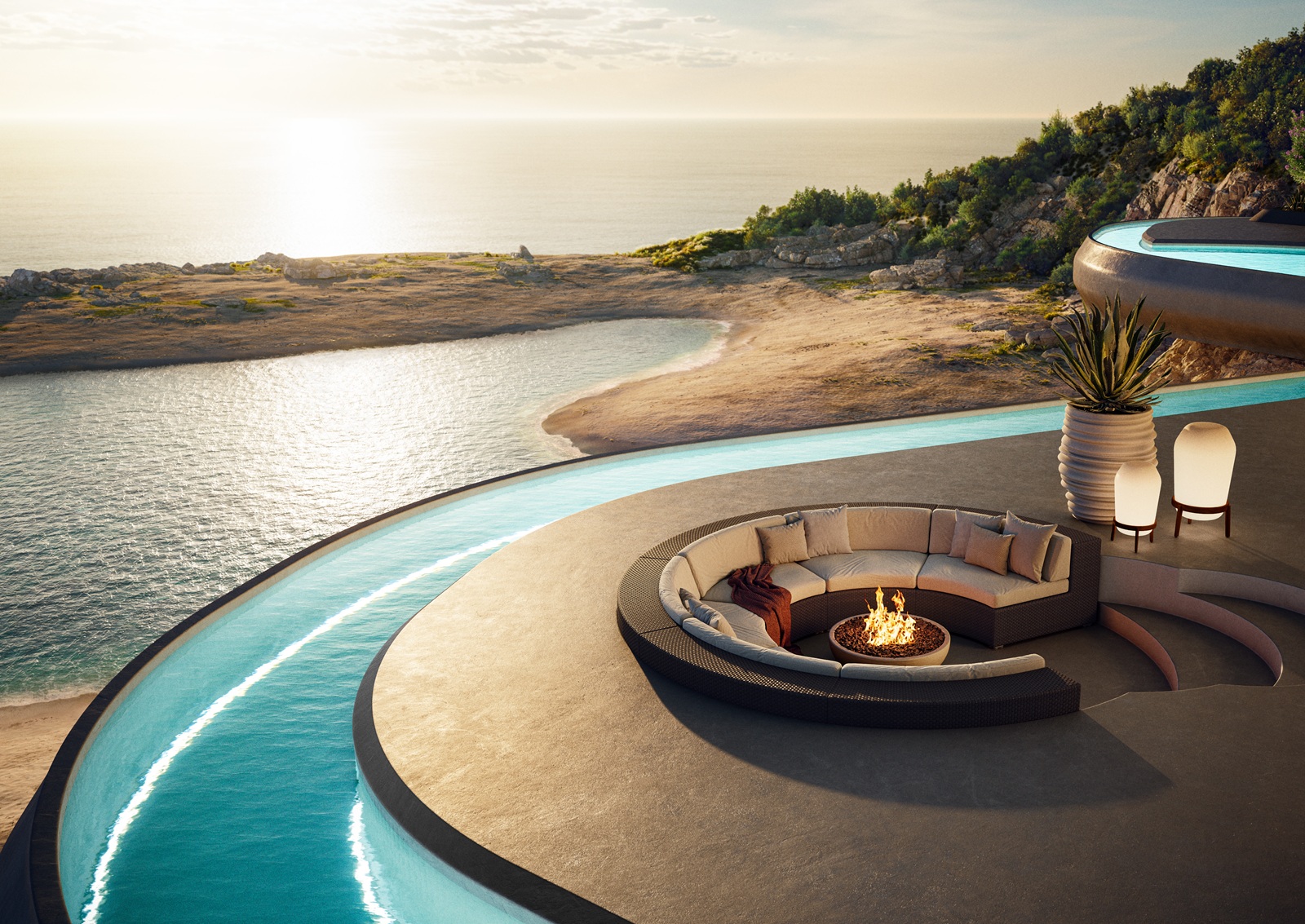 Babylon Übertopf L Dedon