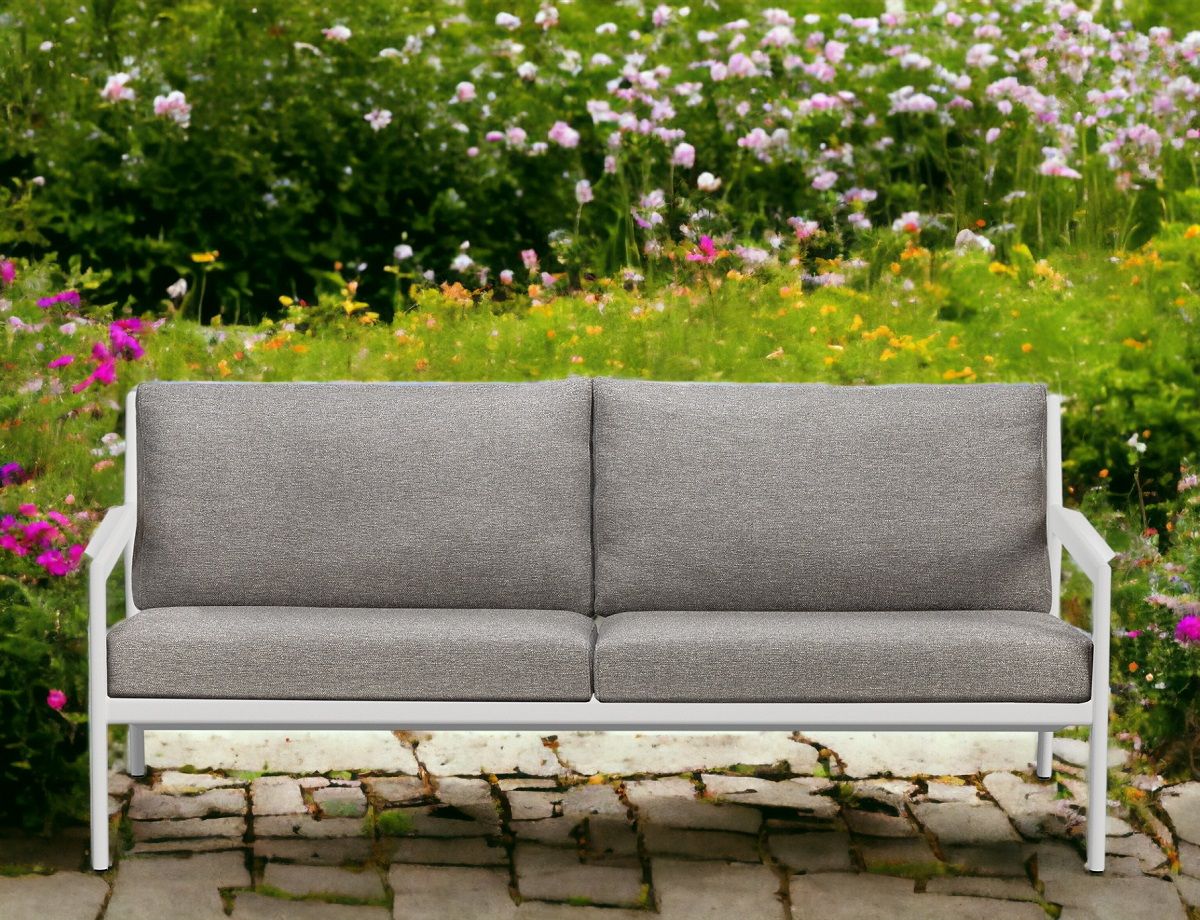 Jack Outdoor Sofa 2-/ 3 Sitzer Aluminium Weiß Ethnicraft