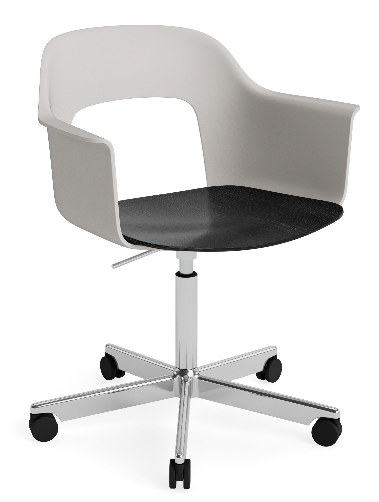 Layout Armchair 242 Armlehnstuhl 4-Sternfuß Gasfeder mit Drehfunktion Hay