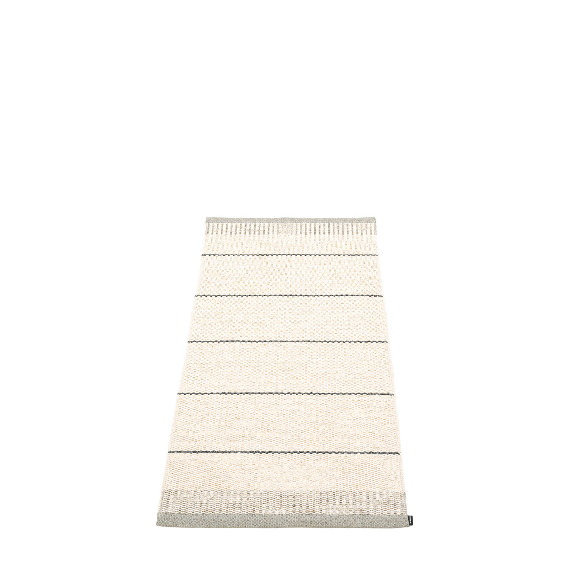 Belle Kunststoffteppich 60x125 cm Pappelina Warm Grau