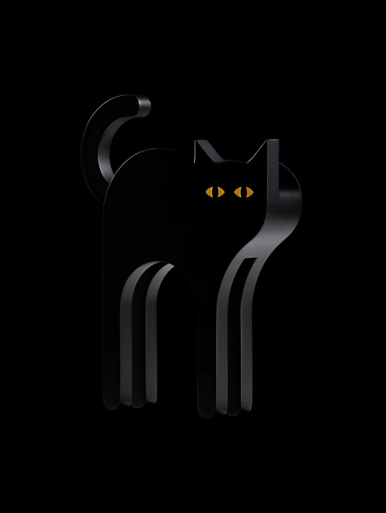 Cat Holzfigur Tecta