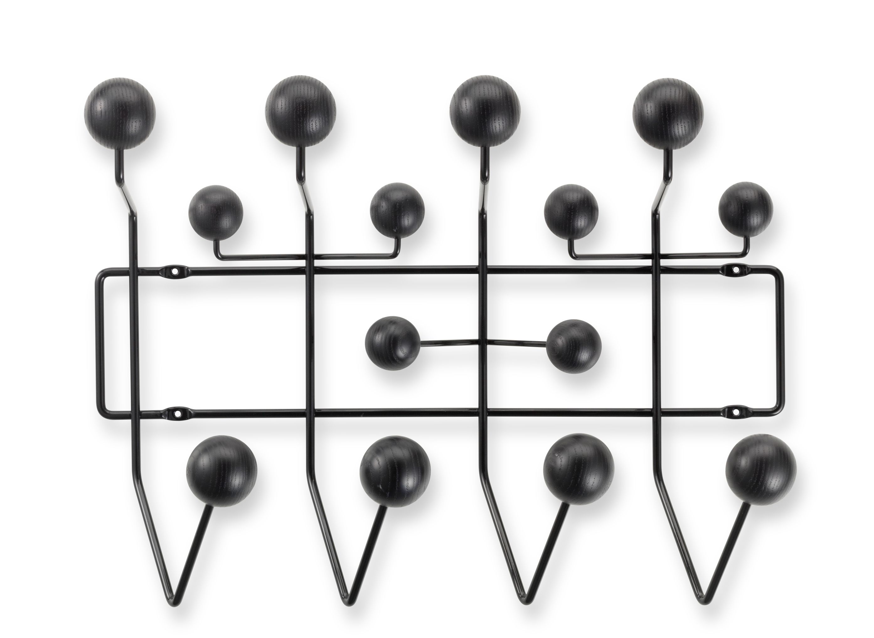 Eames Hang it all Garderobe Esche schwarz Vitra