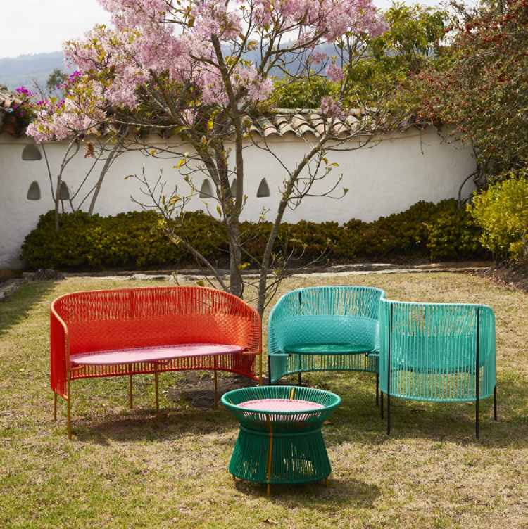 Caribe Vis a Vis Bench Bank Outdoor ames 