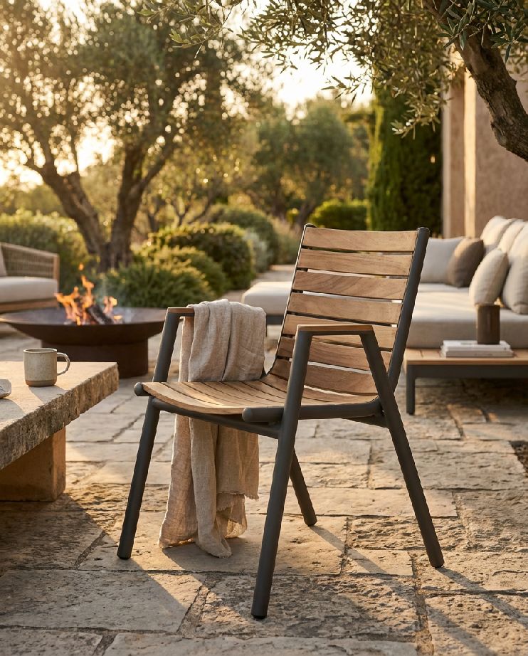 Pilotis Sessel mit Armlehnen Teak Outdoor Fermob