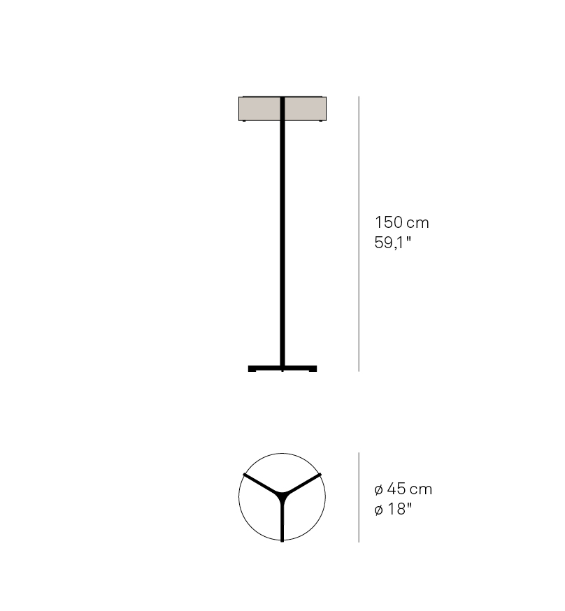Thesis Floor LED Stehleuchte LZF Lamps 