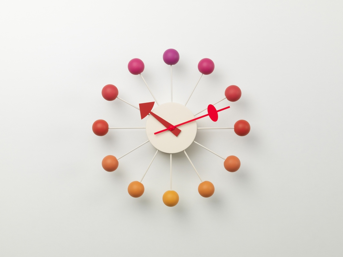 Ball Clock Wanduhr Sunset Vitra LIMITED EDITION 
