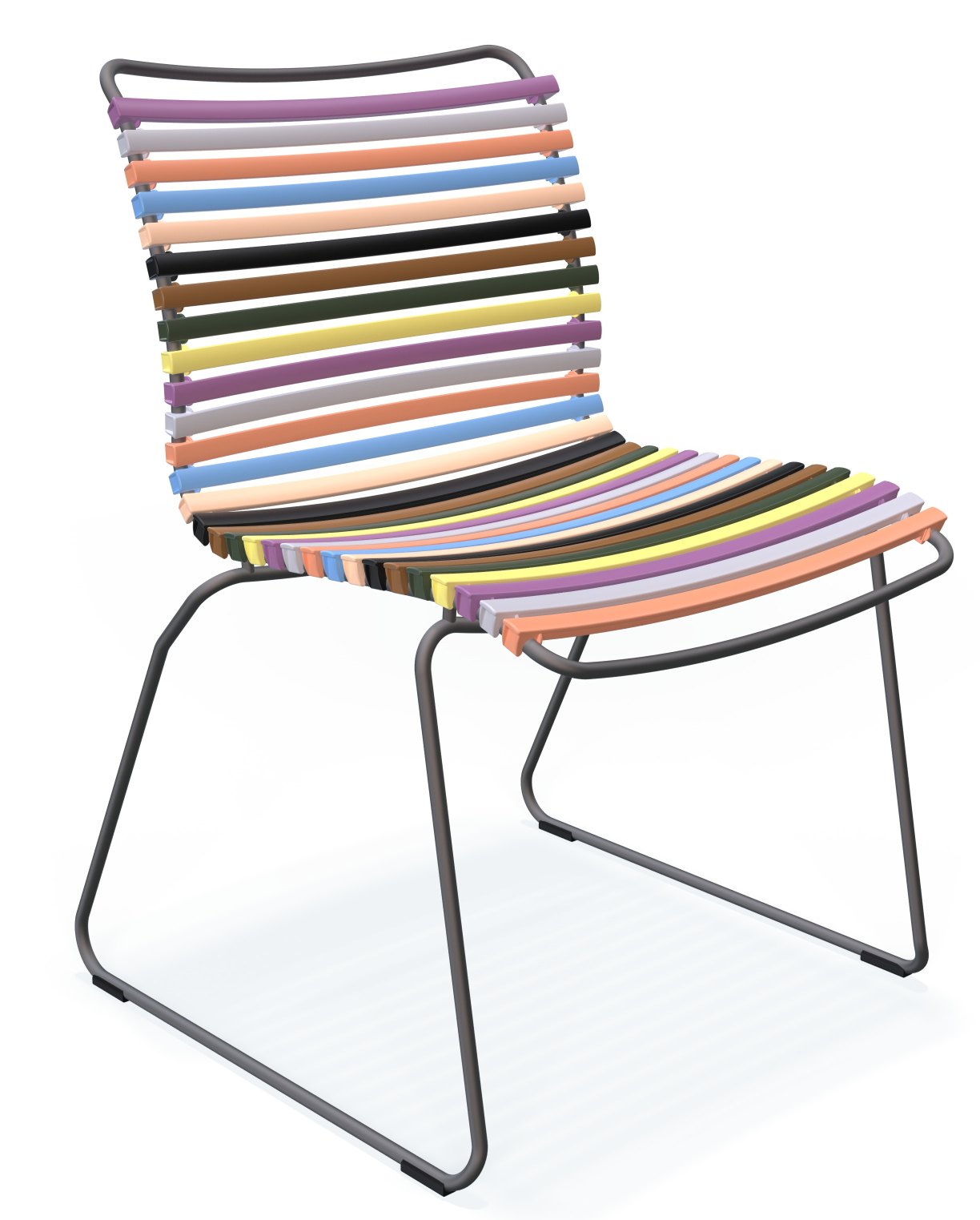 Click Dining Stuhl ohne Armlehne Outdoor Houe Multicolor 1 EINZELSTÜCK