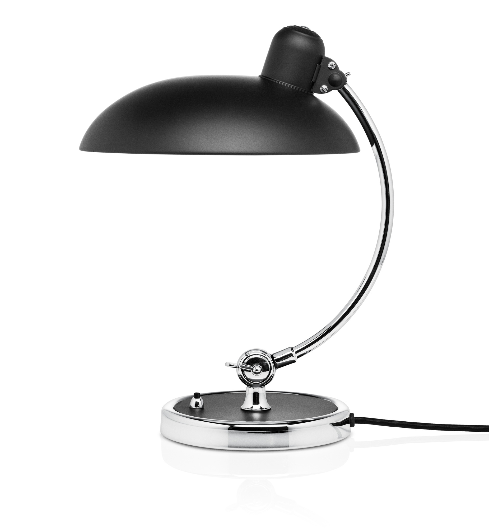6631 T Luxus Tischleuchte KAISER idell Fritz Hansen schwarz matt